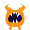 yellow screaming monster