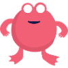 Pink Frog Monster