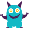 Dancing Blue Monster