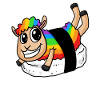 Regenbogen Sushi Schaf