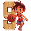 Basketball Anniversaire - 9 ans Garçon - 9.