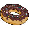 Chocolate donut - delicious cake