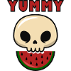 YUMMY skull with melon