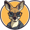 Kangaroo with sunglasses