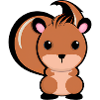 Süßes Eichhörnchen