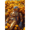Astronaut Flowers Infinity