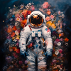 Astronaut Flowers Infinity