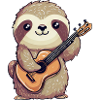 Sloth Guitar Player