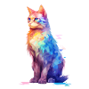 Vibrant Cat Themed Tops