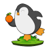 Penguin Orange Fruit