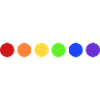 PRIDE Regenbogen Punkte