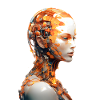 Portrait eines weiblichen Androiden