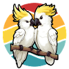 Cockatoo in sunset