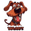 Wau Wow Funny Cartoon Dog