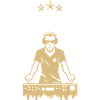 Stylish resident dj logo