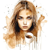 Aquarelle Art Belle Femme