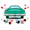 Wedding Car Green Wedding