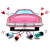 Wedding Car Pink Wedding