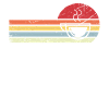 Sun and retro lines - Coffee -