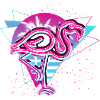 Abstract Flamingo T Shirt