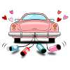 Wedding Car Pink Wedding