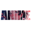 Mignon Anime Fille Lettrage
