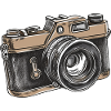 Camera Retro Drawing