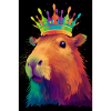 Capybara With Crown