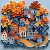Papier Stadt