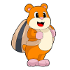 Hamster Student Backpack School