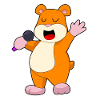 Hamster Singer Microphone Musique