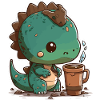 Caffeine-fueled Dino