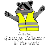 raccoon raccoon garbage man