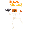 Halloween motif skeleton