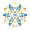 Geometric Mandala Design Blue Gold