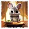 Hungriges Chinchilla junges