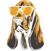 Basset Hound Cool Sunglasses