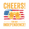 USA Independence Beer Drinking Freedom