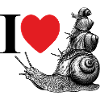 I love snails - a heart for snails