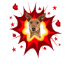 Comic Dog Design - Pow - Podenco
