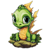 Mignon bébé dragon