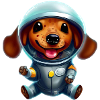 Astronaute teckel