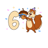 Chipmunk - Children's Birthday 6 Years