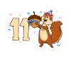 Chipmunk - Children's Birthday 11 Years