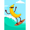 Surfen Banane