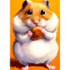 Hamster frisst