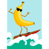 Surfen Banane