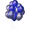 Ballons,Ballons bleus,Anniversaire,Argent