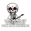 Skeleton avec guitare DEATH METAL