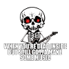 Skeleton avec guitare DEATH METAL